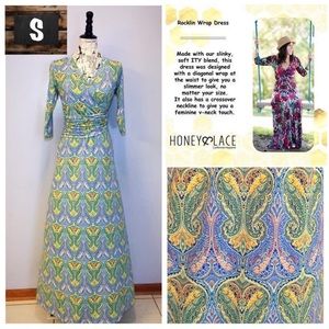 Honey and Lace Retired Rocklin Wrap Dress